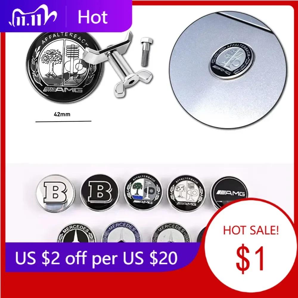 Автомобильная наклейка Для Mercedes Benz 42 мм Автомобильная эмблема на капот Крышки Аксессуары для украшения автомобиля Для Mercedes Benz AMG A B C D M S R