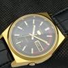 ВОССТАНОВЛЕННЫЕ ВИНТАЖНЫЕ ЧАСЫ SEIKO 5 AUTO 6309A JAPAN MENS DAY/DATE ЧЕРНЫЕ a309511-9