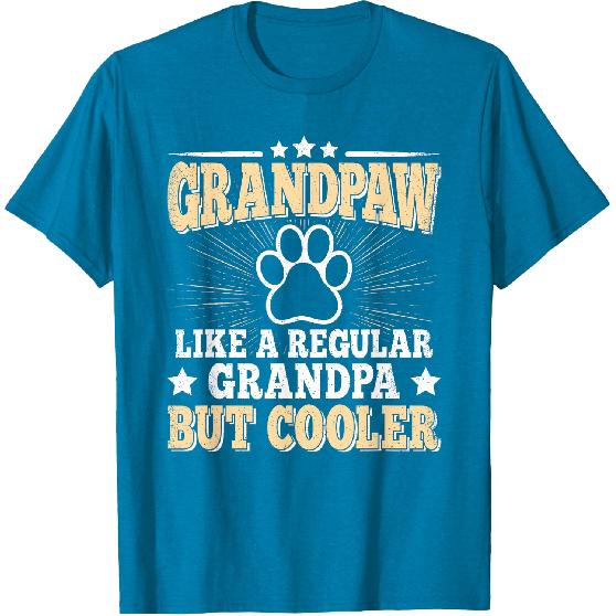 Grandpaw Dog Grandpa Grandfather Grand Paw Vintage Men T-Shirt