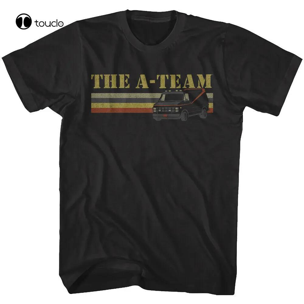 ATeam Van Retro Stripes Unisexs T Shirt Tv Hannibal Murdock Faceunisex Ba Baracas 80s Tee Shirt Unisex