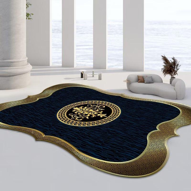 Modern Simple Special Shaped Large Area Living Room Carpet Irregular Plush Soft Bedroom Carpets Light Luxury Home Rug