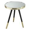 Table D'appoint - DKD Home Decor - Miroir Doré - Acier - 42,5 X 42,5 X 48 Cm - Petit Meuble Complément