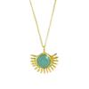 Les Trésors De Lily [P2300] - Gold-plated Artisanal Necklace 'Princesse Ottomane' Golden Green