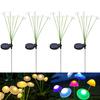 Solar Garden Jellyfish Mushroom Decor Lights Outdoor Pathway Yard Patio Waterproof Solar Sway Light