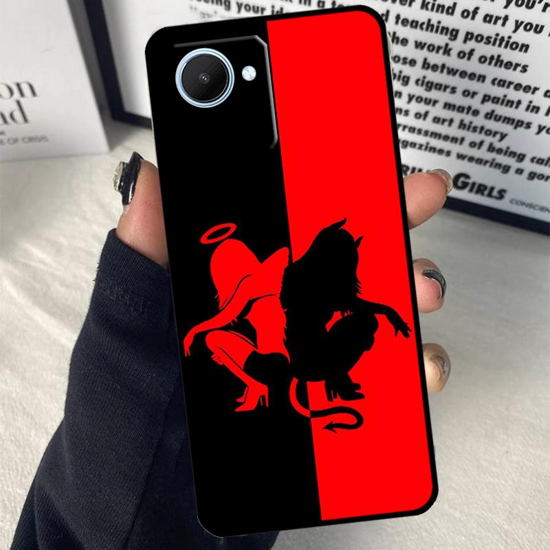 Чехол Сатана Монахиня Дьяволица Для Realme GT7 Pro GT6 C67 C65 C63 C61 C55 C53 C51 C71 C75 10 11 12 13 14 15 Pro Plus