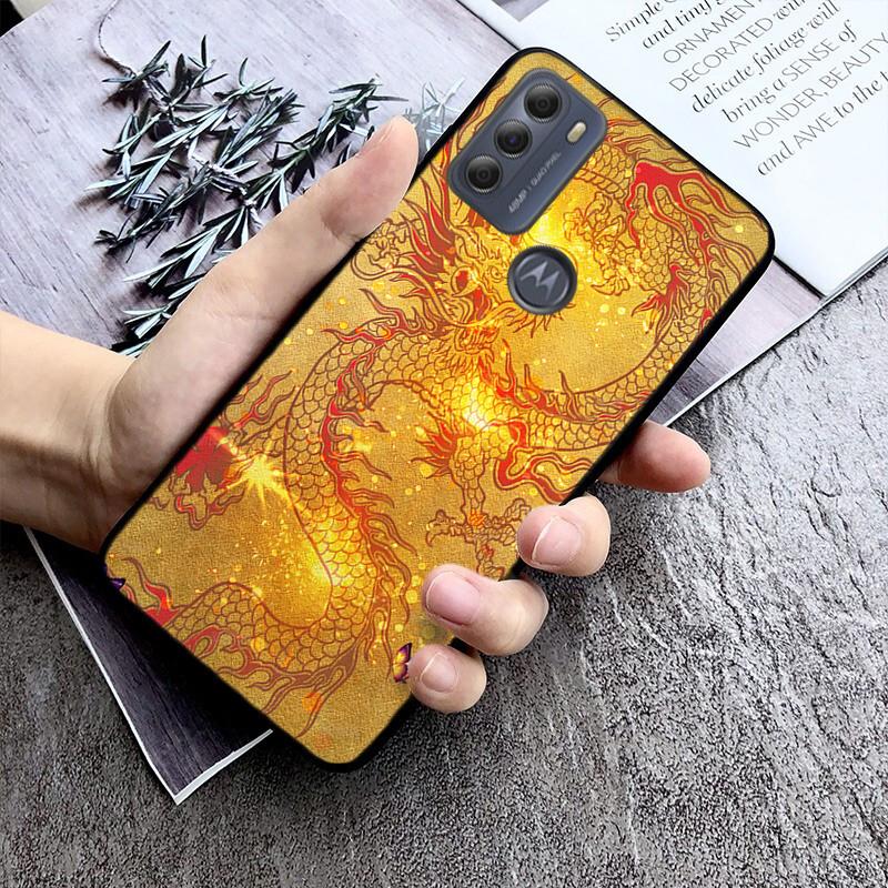 Fashion Cute China Dragon Phone Case For Motorola Moto G Stylus 5G G Play G Power G 5G G Pure 2023 2024 E20 E22 E22i E32 E40 E13