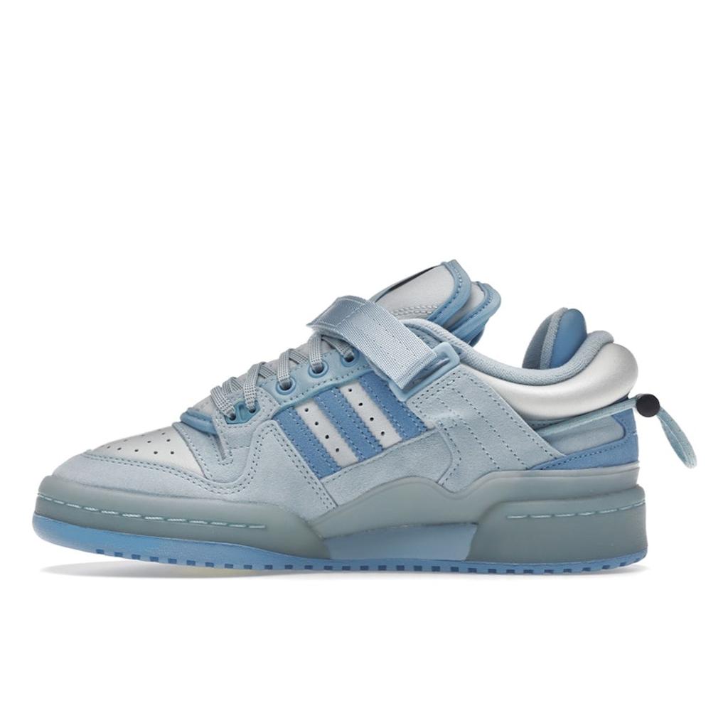 Bad Bunny x adidas Forum Buckle Low Кроссовки для детей старшего возраста, голубой оттенок, детские кроссовки, светло-голубые, прозрачно-голубые, GY4900