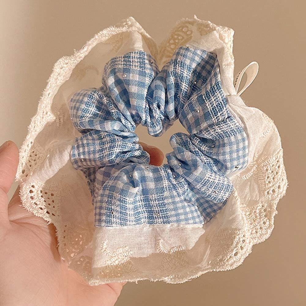 Lace Elastic Hair Bands Advanced Sense Braid Headdress Gift Ponytail Hair Rope Girl