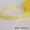 Satin Edge Sheer Organza Ribbon Bow Craft 20mm Chiffon Roll Sewing Fabric Accessorie Gift Wrap