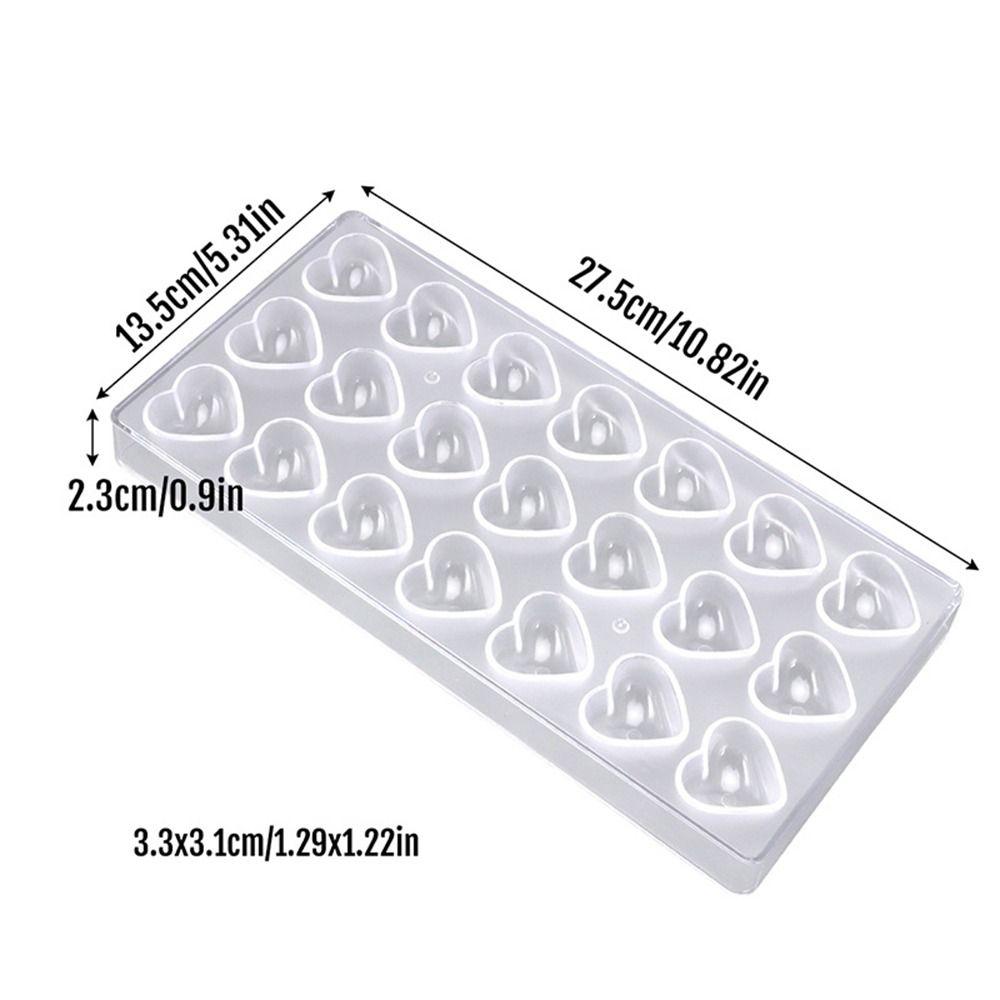 Transparent Mini Cookie Mould 3D Candy Mould Valentine's Chocolate Molds  Kitchen