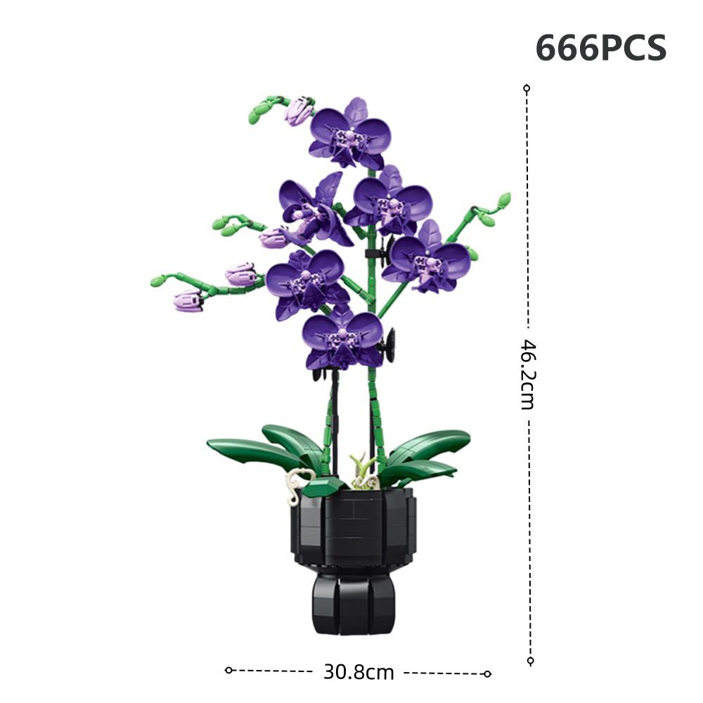 Сделай сам горшечный суккулент, букет цветов, конструктор, креативное зеленое украшение, подставка, идеальный детский праздничный подарок