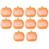 10Pcs Halloween Pumpkin Paper Plates Festive Tableware Halloween Thanksgiving Oil Resistant Dinner Plates for Harvest Parties