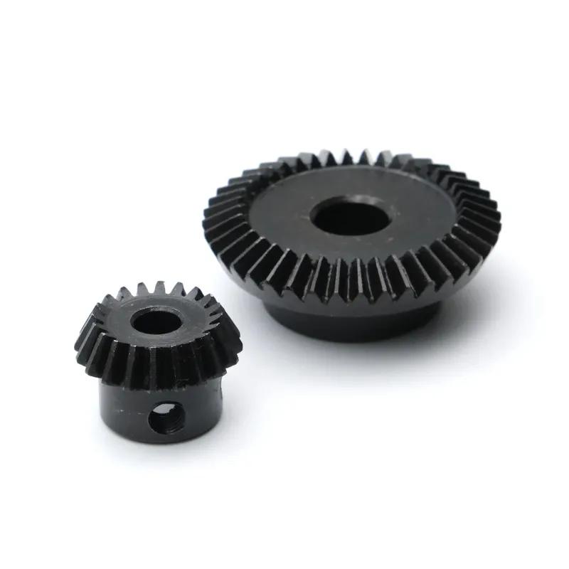 1:2 Metal Bevel Gear 15/30/20/40 Teeth Straight Step Steel Spur Gear Wheel 90 Degrees