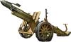 FTF Масштаб 1/72 Немецкая 150-мм тяжелая пехотная пушка sIG33 с деревянными колесами и казнозарядными осколочно-фугасными снарядами типа 42, пластиковый набор для сборки PF72123 (Пушка)