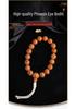 Phoenix Eye Bodhi Seed Bracelet: Nepalese Handmade, Round Red-Yellow Skin, Single Strand for Handheld Prayer Beads.