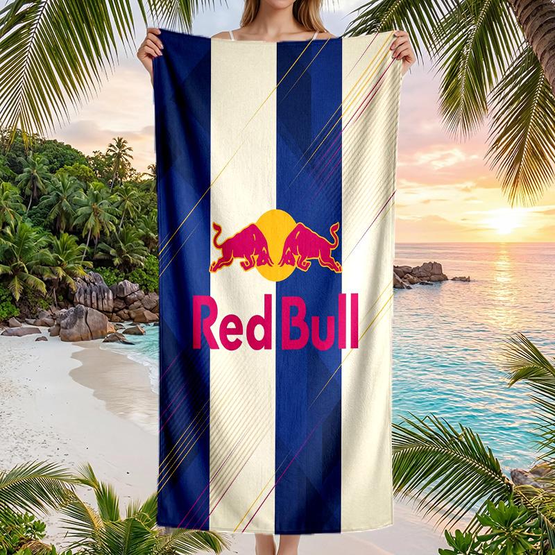 Red Bull Racing Модное пляжное полотенце Портативное мягкое быстросохнущее полотенце для плавания, кемпинга, отпуска
