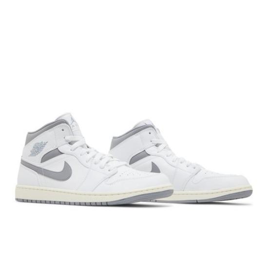 Мужские ретро-кроссовки Air Jordan 1 Mid Neutral Grey 554724-135