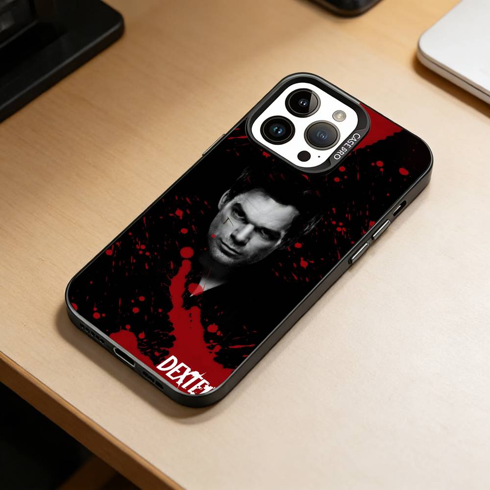 Чехол для телефона с изображением антигероя Декстера Моргана для iPhone 17,16,15,14,13,12,11 Plus,Pro Max,XS, Цветной серебристый чехол Funda Cover
