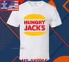 Новая футболка с логотипом Hungry Jacks, смешная, американская, США, унисекс, размеры S-5XL