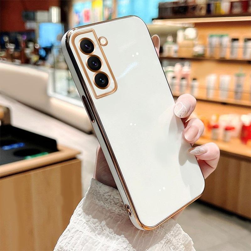 Чехол с покрытием для Samsung Galaxy S22 S23 Ultra S21 S20 FE Plus A53 5G Роскошный мягкий силиконовый чехол-бампер