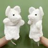 Cartoon White Cute Gray Mouse Yellow Cat Plush Puppet For Children Playing Role