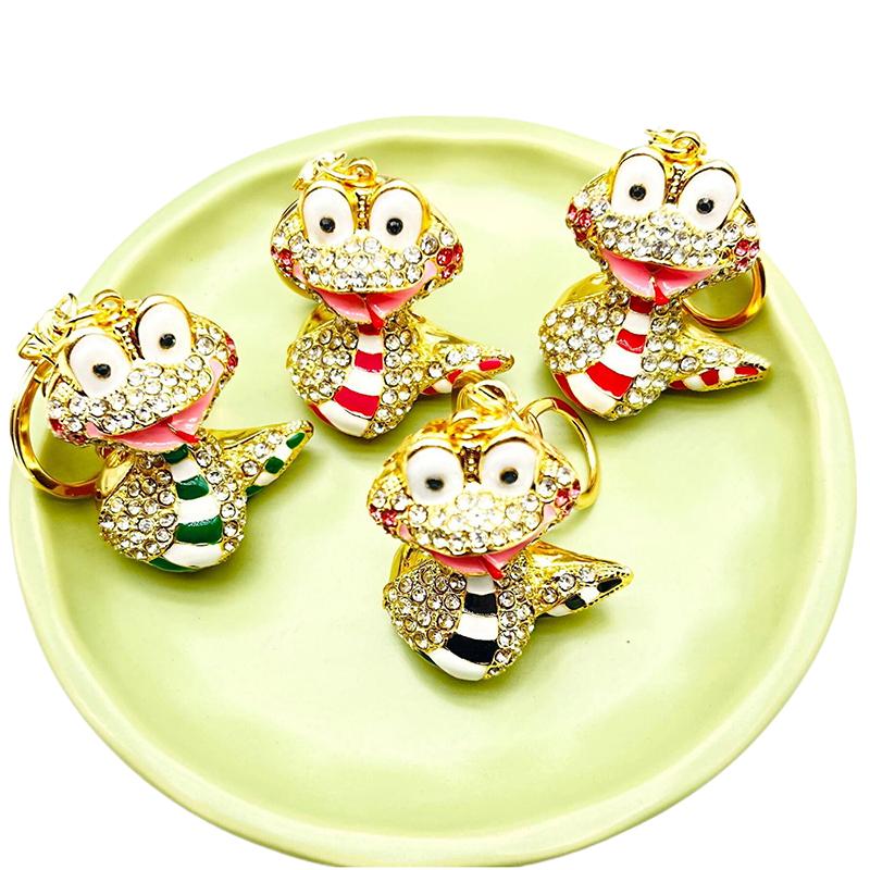 Креативные милые мультяшные бриллиантовые гвоздики капельное масло зодиак змея сплав животные сумки подвески аксессуары креативные подарки