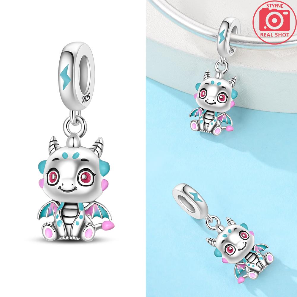 Broken Bird Egg Dragon Eggs In Blue Ice Beads Charms Fit Bracelet Diy Friend Gift Children'S Day Diy Necklace Women