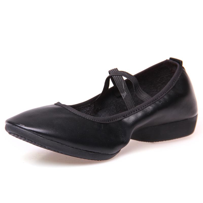 2023 Межграничные туфли для практики балета и танцев на площади с мягкой подошвой, плоский каблук, взрослые