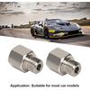 2 Pcs Sender Adapters 1/8in NPT Female to M10 x 1.0 Male Threaded Pressure Gauge Adapter with Washer, Stainless Steel Oil Reducer Adapter