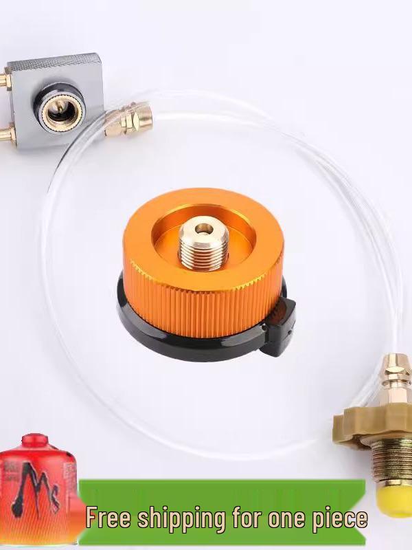 Outdoor Gas Can Refill Valve Adapter with Guide for Liquefied Gas Tanks