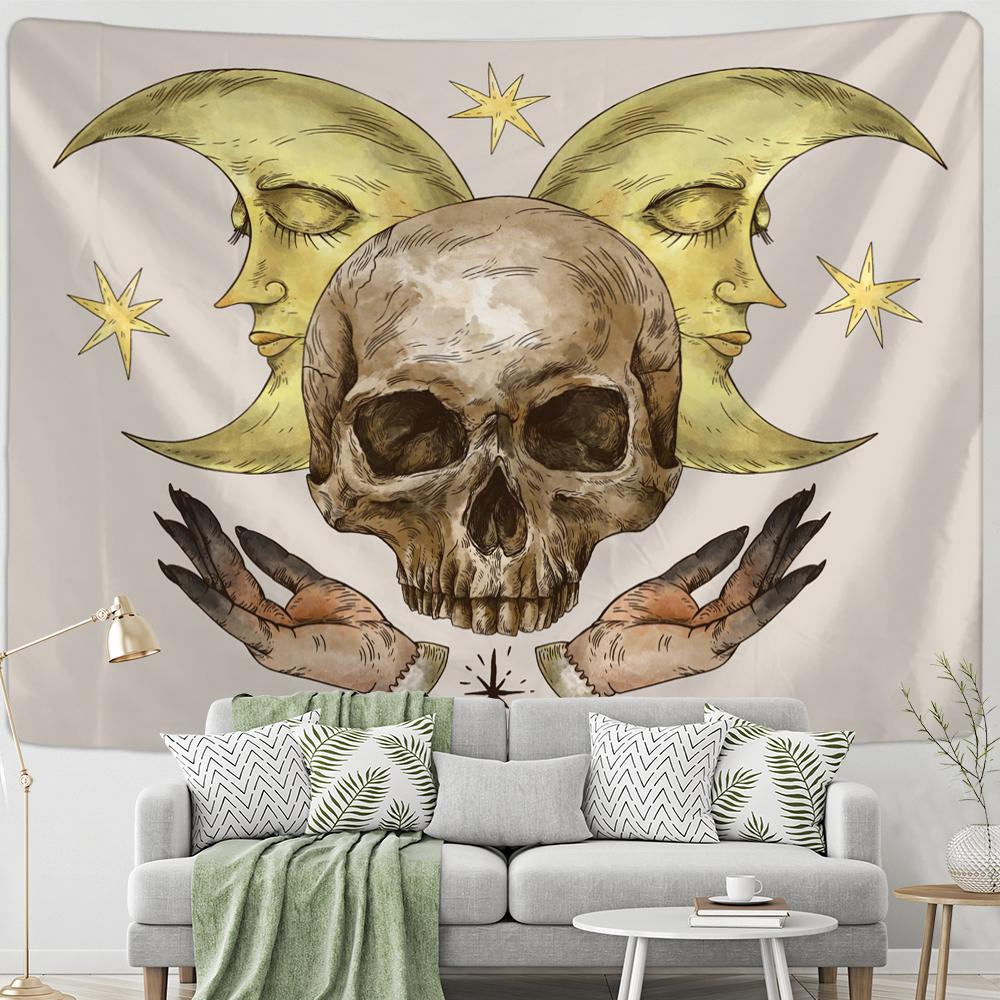 Винтажный психоделический грибной солнечный гобелен с растением небесный цветочный настенный подвесной хиппи Тапиз Декор в общежитии