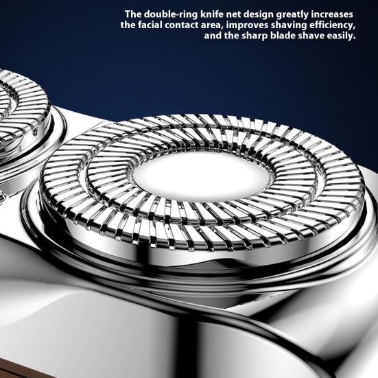 Double-head Mini Electric Shaver USB Rechargeable Waterproof Portable Travel Wet Dry Shaving