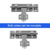 1 Set 4/6/8 Inch Hardware Door Lock,Stainless Steel Barrel Bolt Latch With Padlock Clasp for Locking Door Window Drawer Cupboard