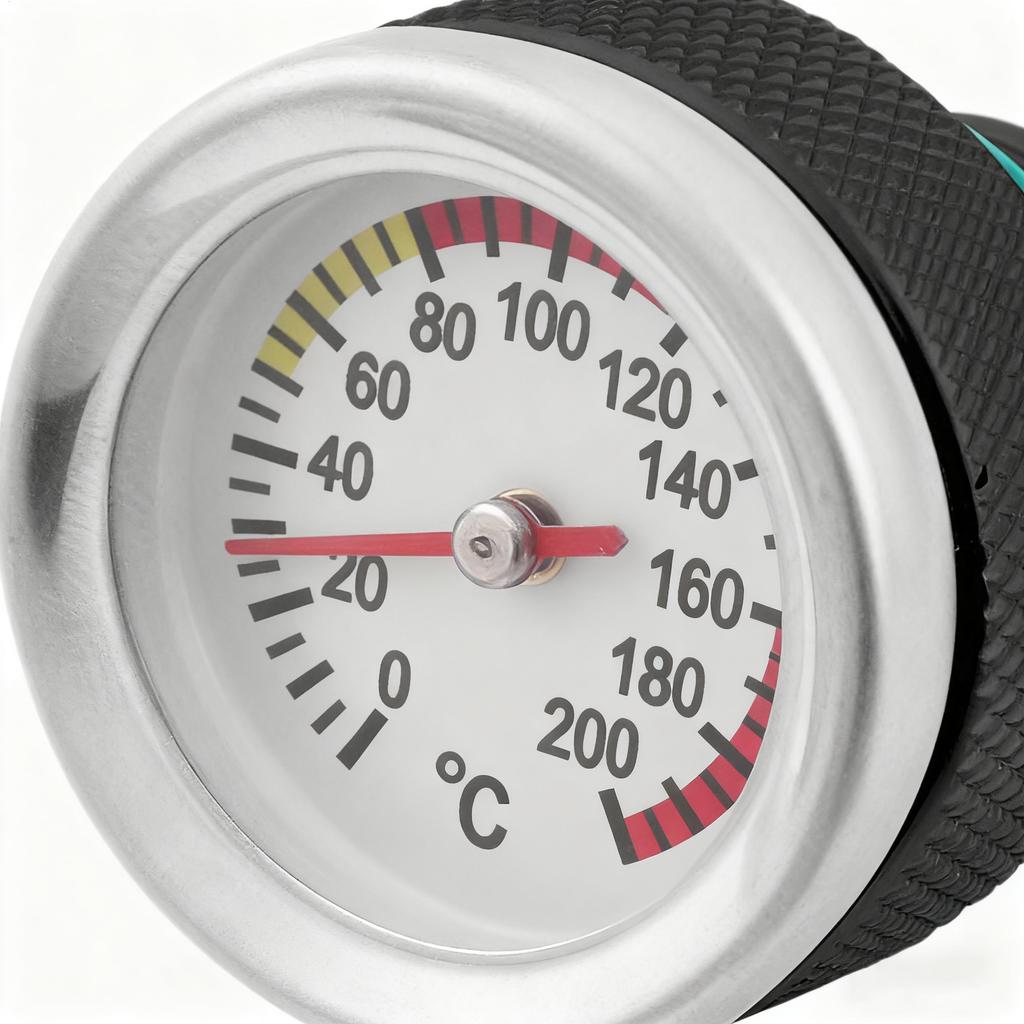 Для мотоцикла M20*2.5 Крышка-заглушка маслозаливной горловины мотоцикла с термометром Замена крышки масляного бака мотоцикла Для