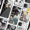 Yagami Misa Mello L Death Note Anime Soft Tpu Glass Phone Case for IPhone SE 6 7 8 Plus X Xr Xs 11 12 13 Mini Pro Max Samsung