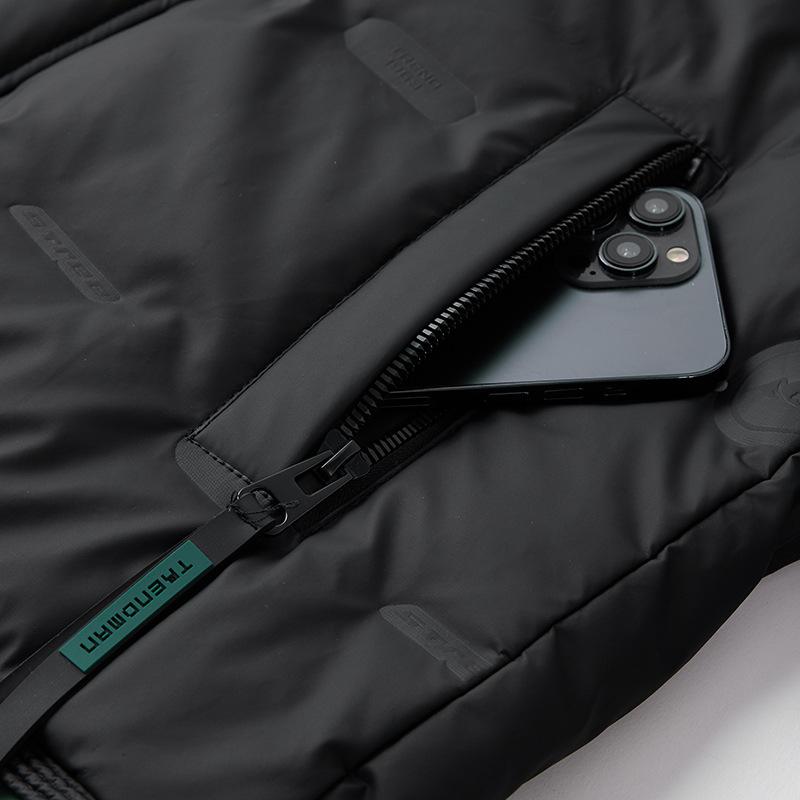 Зимний белый утиный пух модный тренд национальный воротник-стойка мужской легкий деловой перерыв