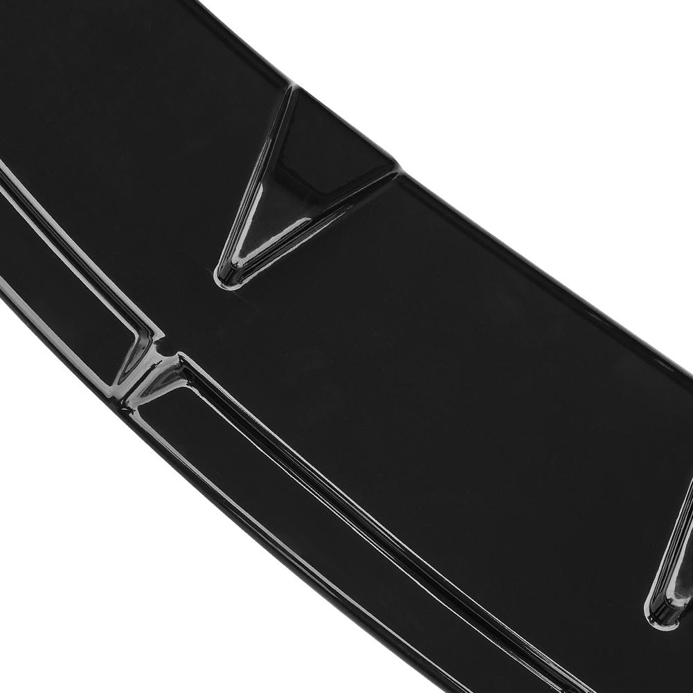 Universal Front Bumper Lip Splitter Body Kit Spoiler Black Lower Diffuser Guard Deflector Aprons Cover Car Exterior W/ Screws