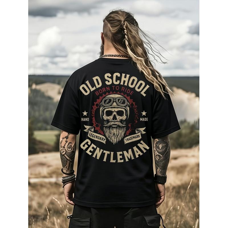 Motor Rage Men'S Motorcycle Graphic T-Shirt - Crew Neck T-Shirt Skull And Design Suitable Riding Enthusiasts And Casual Wearers Unisex Collectible