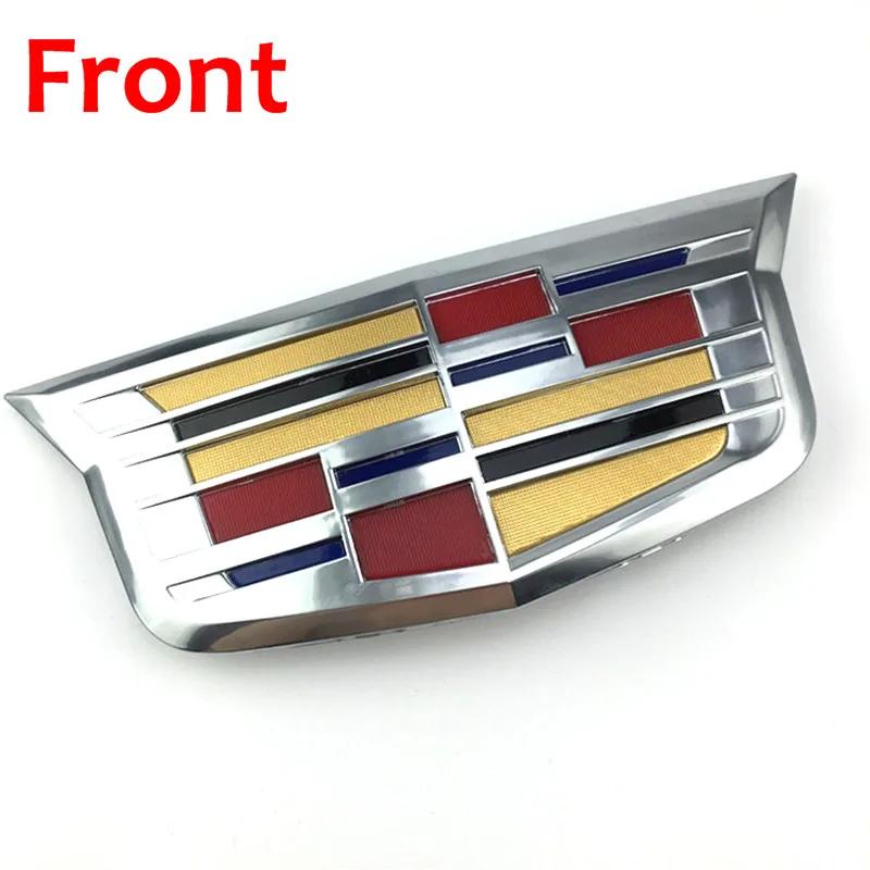 Car Front Grille Emblem Sticker for Cadillac XTS XT5 XT6 ATSL SRX BLS CT4 CT5 CT6 Auto Tailgate Trunk Badge Modifiction Decals