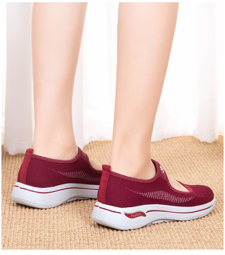 Кроссовки Обувь Мода Hollow Повседневная спортивная обувь Женская Комфорт Легкая женская обувь для бега Плоские мокасины Zapatillas Mujer