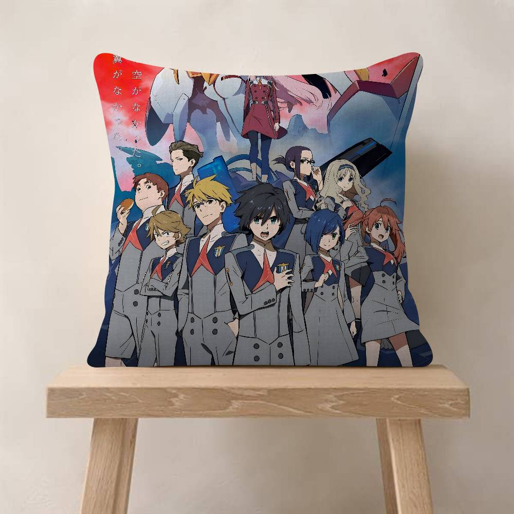 Аниме DDarling In The Franxx Наволочка Подушка-плед для Автомобиля Чехол для Подушки на Диван Автомобиль Рождественский Подарок