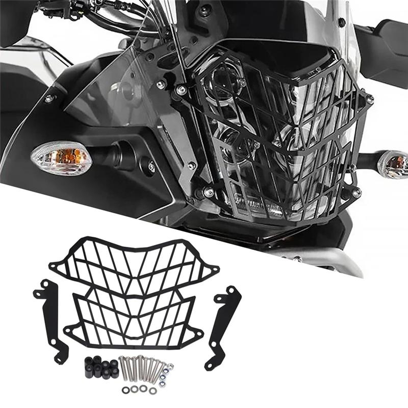 Для Tenere 700 T7 T700 XTZ700 XTZ690 -2024 Комплект защитной решетки для фары Защита фары-A87Q