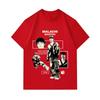 Men 100% Cotton Crew Neck Short Sleeve T-Shirt, Malachi Barton Retro Vintage Graphic Print Casual Comfortable Daily Wear Tee For 2025 Street Fashion L