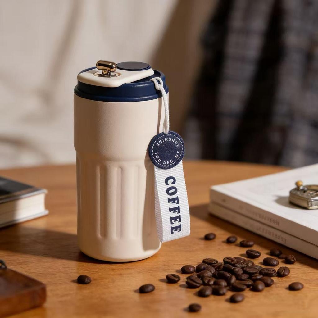 316 Stainless Steel Smart Insulated Portable Water Cup with Carrying Rope