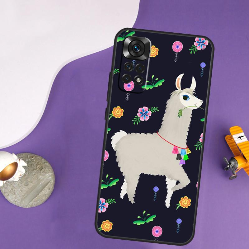 alpaca Llama Case For Xiaomi Redmi Note 13 14 Pro 12 9 10 11 Pro 10S 11S 12S Redmi 14C 13C 10C 12C Cover