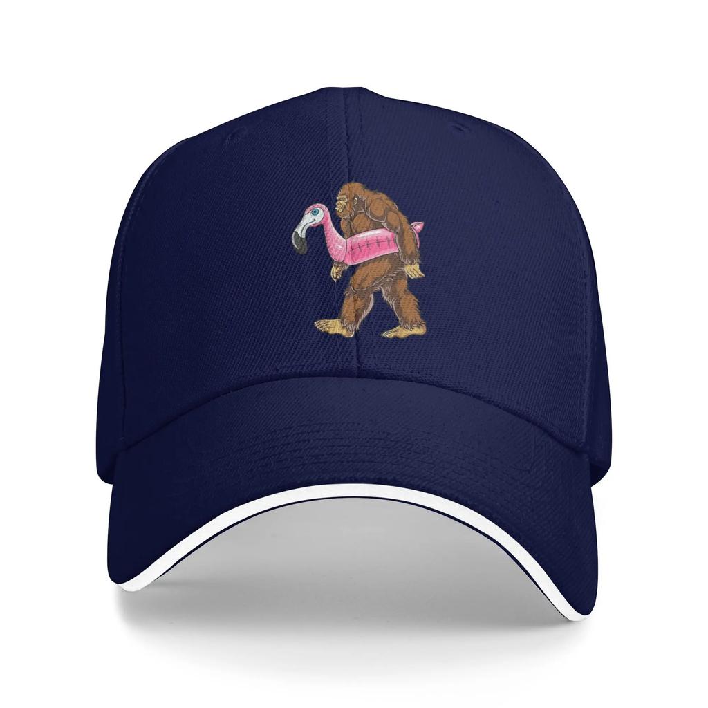 Pool Party Bigfoot Baseball Cap Unisex Women Custom Logo Trucker Hat Summer Fashion Hunting Camping Hot Sale Snapback Cap