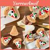 Мягкая и уютная плюшевая кукла-брелок в виде пиццы, пушистое сырное украшение для сумок