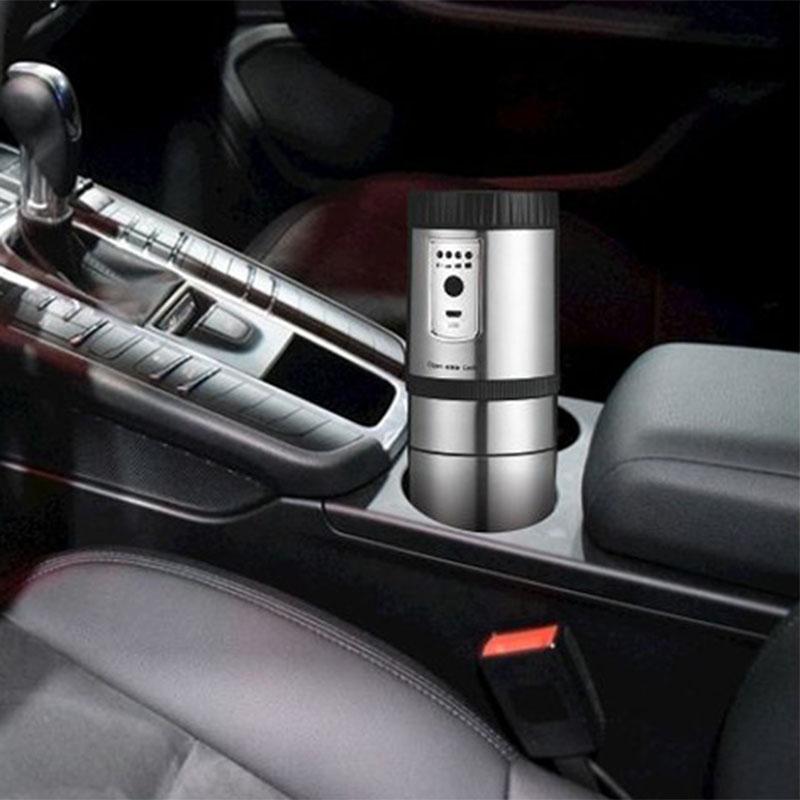Portable Coffee Maker For Car Multifunctional Mini Espresso Machine Electric Coffees Grinder USB Charging Stainless Steel