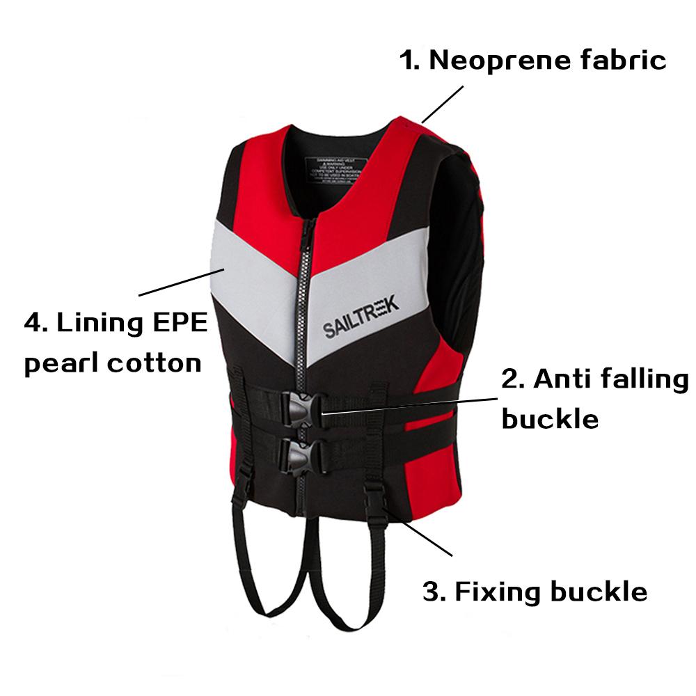 New Adults Neoprene Life Jackets Water Sport Floating Vest Kayak Ski Buoyancy Aid Sailing Boating Water Entertainment Project