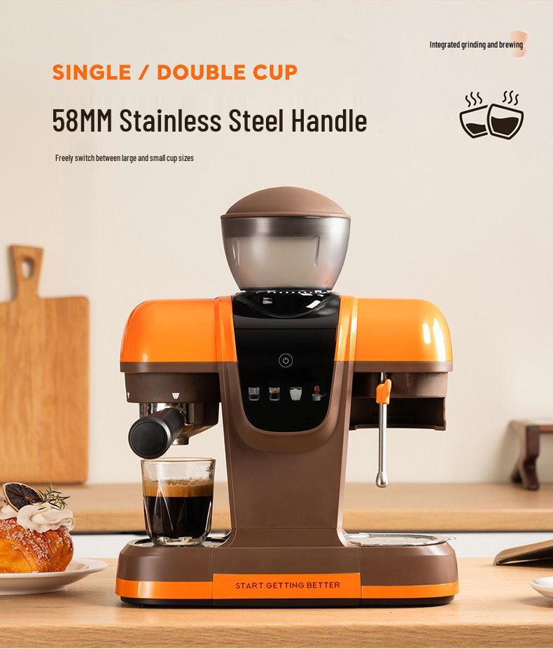 Полностью автоматическая итальянская кофемашина с давлением 19 бар, умным управлением, вспенивателем молока (холодным/горячим) для дома.